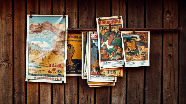 Collection d'affiches basques : l'authenticité colorée